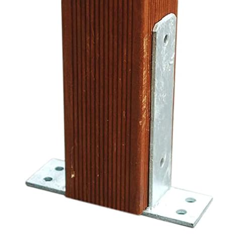 Pfostenträger zum Aufdübeln für Pfosten 12x12 cm feuerverzinkt Träger Pfostenlasche