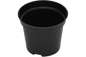 Brand Name 10PCS Black Plastic Plant Pots with Multiple Sizes, Large Flower Pots Set of 8, Strong and for Durable for Indoor 