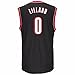 Damian Lillard Portland Trail Blazers NBA Adidas Men's Black Official Replica Jersey