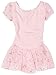 Capezio Little Girls' Sequined Puff Sleeve Dress, Pink, Small (4-6)