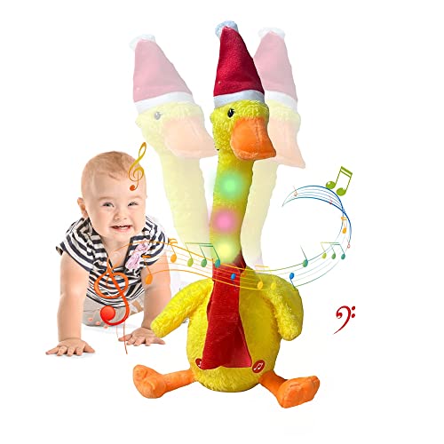 tapolexng Dancing Duck Toy Imitating Duck Singing Toy Repeats What You