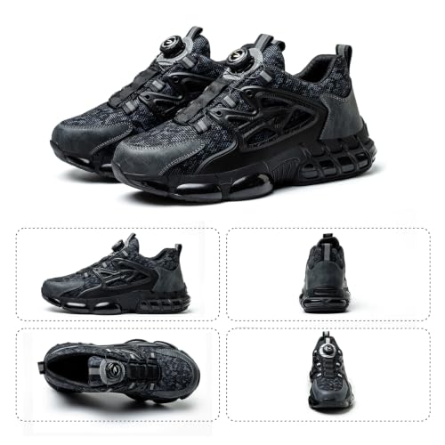 Safety Shoes for Men Women Sneakers Work Shoes Lightweight Comfortable Non-Slip with Steel Toe 36-46 EU