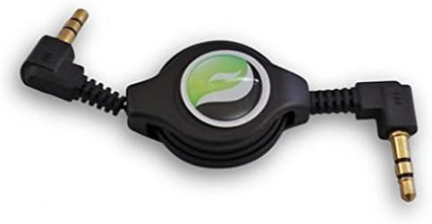 Retractable Aux Cable Car Stereo Wire Audio Speaker Cord 3.5mm Aux-in Adapter Auxiliary [Black] for Samsung Galaxy S7 Edge (SM-G9350) - Samsung Galaxy S9 (G960UZPAXAA)