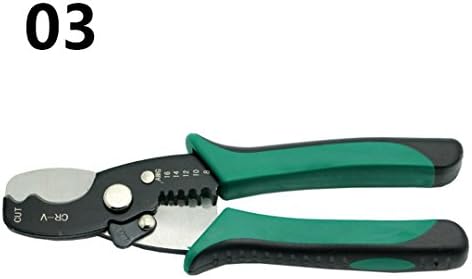 Multifunction Cable Stripper Wire Cable Scissors Electrical Tools Peeler Skinning Pliers Hand Tool Cable Wire Green