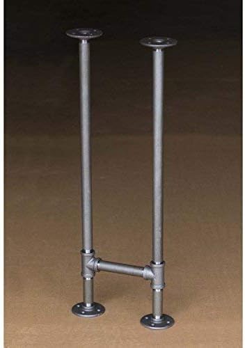 Rusty Design H28, BKH1128 Pipe Legs KIT for Console Table, Narrow Desk, H Shape, W11 x H28, Pack of 2 Suitable for 1 Table
