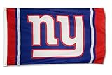 XIFAN New York Giants 3x5 Foot Polyester Flag - Vivid Color and Double Stitched - Super Bowl Banner with Brass Grommets 3 X 5 FT