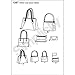 Simplicity 1387 Assorted Tote Bag, Purse, and Clutch Sewing Patterns, One Size Only