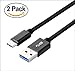 2 Pack USB Charger Cables Compatible with ZTE Blade X Max, Data Transferring Sync Cords Grand X Max 2, X3, X4, Duo LTE, XL, ZMax Pro Z981