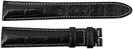 MONTBLANC SPORT BLACK 100% ALLIGATOR STRAP BAND XL 125/85/20 mm 9449#14