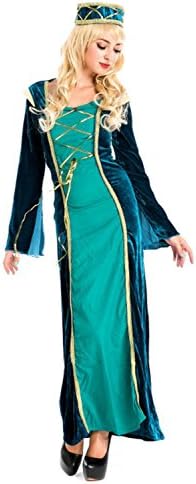 Fancycloth Womens Retro Medieval Costume Royal Arabian Bodycon Dress