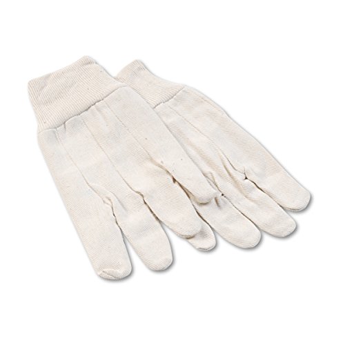 Galaxy 7 8 oz White Large Cotton Mens Canvas Gloves