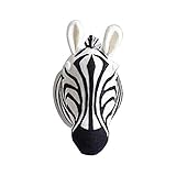 Jungle Safari Animals Head Wall Mount Decor Child Room Kindergarten Wall Decoration Wall Hanging Mount Stuffed Plush Toy Princess Doll Girl Baby Kid Gift Nursery Room Wall Decor