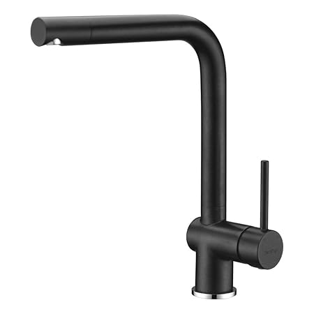 Monobloc Kitchen Sink Mixer Tap Single Lever Tap Mixer Black