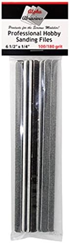 Alpha Abrasives 1/4" Professional Sanding Files 100/180 grit Coarse #0308