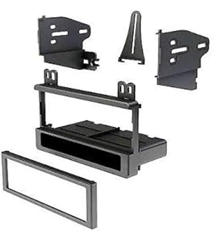 Single Din Dash Kit For Lincoln Town Car 1995-2002 - Stereo Installation Bezel With Pocket