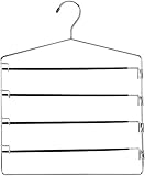 Multi Bar Pant Hanger with PVC Coating - Swing Arms for Better Convenience - No Slip Multiple Pant Hanger - By Utopia Home