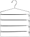 Multi Bar Pant Hanger with PVC Coating - Swing Arms for Better Convenience - No Slip Multiple Pant Hanger - By Utopia Home