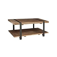 Alaterre Stowe 42"L Reclaimed Wood Coffee Table, Brown