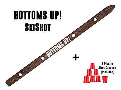 Bottoms Up Shot Board Wooden Ski - Thumbnail 5