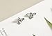 SLUYNZ 925 Sterling Silver Bee Earrings Studs for Women Teen Girls Cute Bumble Bee Earrings (A-Silver)