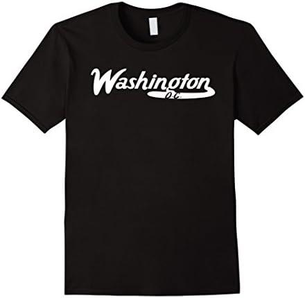 Men's Washington D.C. Vintage Logo T-Shirt Small Black