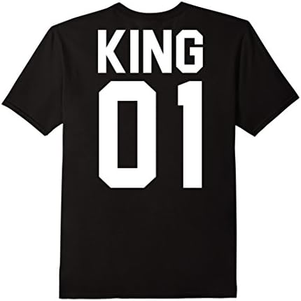 Mens King Queen Prince Princess Sport Family Matching Tshirt Large Black