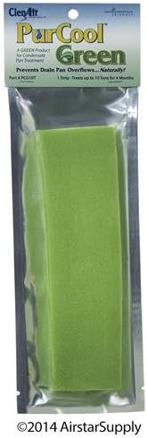 Case of (12) ClenAir® PurCool Green • Condensate Pan Strips # PCG10T , Treats up to 10 Tons