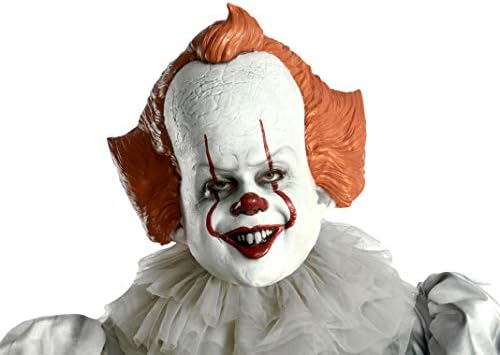 Pennywise Latex-Maske Von Rubie's – Offiziell Lizenziert Für IT Movie Chapter 2 – Overhead-Maske Für Erwachsene