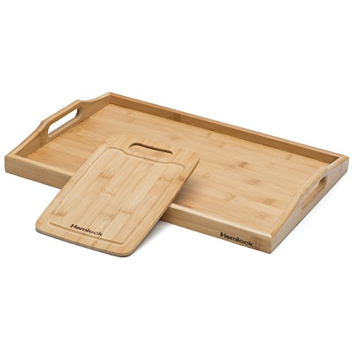 Buy Premium Moso Bamboo Serving Tray 100 BAMBOO! NOT MADE WITH