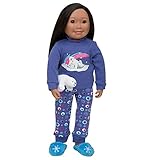 Maplelea Polar Bear Pj's, Slippers and Stuffy for 18 Inch Dolls