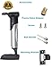 Kitbest Mini Bike Pump, Portable Cycle Frame Pump, Mountain, Road, Hybrid & BMX Bike Tire Pump, Extra-Lightweight Mini Bicycle Hand Pump Compatible with Presta & Schrader Valve & Sports Ball