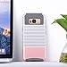 ULAK Galaxy S8 Case, Samsung S8 Case, Dual Layer Stylish Designed Hybrid TPU Protective Cover for Samsung Galaxy S8 (Minimal Rose Gold Stripes+Grey), Will not Fit S8 Plus