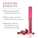 100% PURE Gemmed Lip Gloss (Fruit Pigmented), Moonstone, High Shine, Soft Shimmer, Moisturzing Lip Gloss w/Shea Butter, Vitamin E, (Sheer Mauve Nude) - 0.177 Oz