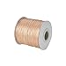 NBEADS 185yards/roll Leather Sewing Stitching Flat Waxed Polyester Cord, Bead Cord, Goldenrod, 0.5mm in Diameter