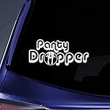 Panty Dropper JDM Illest Lowered Sticker Decal Notebook Car Laptop 8" (White)