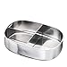 Bruntmor Trois 3 Section 18/10 Stainless Steel kids Lunch Box & Food Container, 17oz
