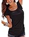 Coutgo Women Round Neck Top Solid Short Sleeve T Shirt Tunic Blouse