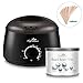 Lifestance Wax Warmer Hair Removal Home Waxing Kit with 10.5 Oz Pearl Rosin Brazilian Body Hard Wax Beans and 10 Wax Applicator Sticks(At-home Waxing)