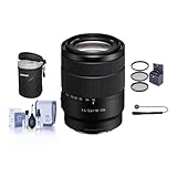 Sony 18-135mm F/3.5-5.6 OSS E-Mount NEX Camera Lens - Bundle With 55mm
Filter Kit, Lens Case, Cleaning Kit, Capleash II