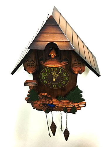 Rylai Vintage Wall Clock Handcrafted Wood Cuckoo Clock-N.DIM. 18x14.5 IN - Thumbnail 5