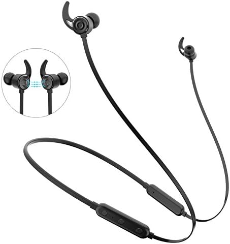 Bluetooth Headphones, Firstop Best Wireless 4.1 Magnetic Earbuds aptX Stereo Earphones - IPX5 Sweatproof Headphones for Running | Workout Neckband Headset with Noise Canceling Mic &amp; CSR8645 Chip