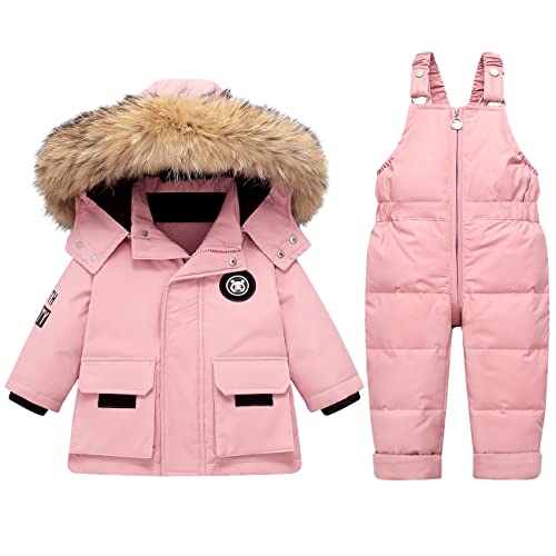 Mokitoni Boy Snow Pant And Jacket Toddler Girl Snowsuit Winter Clothes Snow Bib Kid Coat