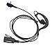 Coodio G-Shape Earpiece Police Security Headset inline PTT Mic Microphone For Vertex Standard EVX-531, VX-241 2 Way Radio
