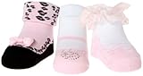 Baby Emporio-Baby Girl Socks that look like Shoes-Cotton-Gift Pouch-Anti-slip Soles
