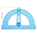 Boao 2 Pack Plastic Swing Arm Protractors 6 Inches Clear Protractors 180 Degree Math Protractor