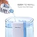 Ultrasonic Cool and Warm Mist Humidifiers, marsboy 6L (1.6 GAL) Anti Mold Aroma Diffuser Air Diffuser, Topside Water Refill, Super Quiet Operation, Ambient Night Light, Easy Cleaning for Baby Adults