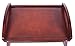 BirdRock Home Wooden Lap Desk Bed Tray | Breakfast Bed Tray with Wide Grip Handles | Folding Legs | Food Drink Snack Serving Bed Tray Table | Antique Walnut (Dark Brown) Finish