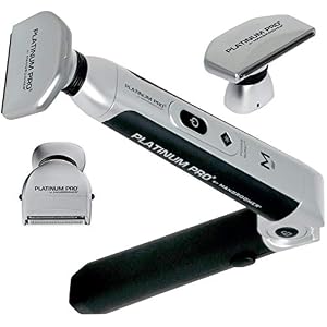 Platinum Pro by MANGROOMER New Back Shaver with 3 Shock Absorber Flex Heads, Power Hinge, Extreme Reach Handle & Bonus…