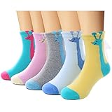 Boboking Girl's Cotton Breathable Socks (Pack of 5)