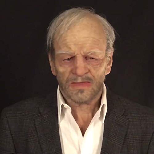 Sayolala Another Me | The Elder Old Man face Covering Costume Headgear for Masquerade Halloween Party